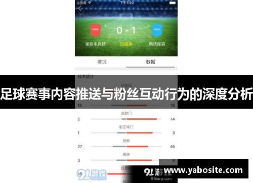 足球赛事内容推送与粉丝互动行为的深度分析
